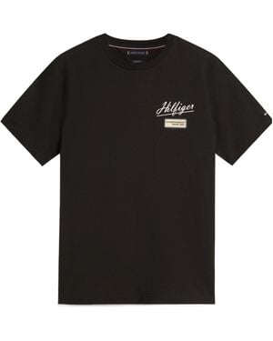 Tommy Hilfiger Logo Short Sleeve T-Shirt - Black