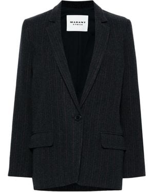 Isabel Marant Isabel Marant Étoile Charlyne Pinstriped Blazer - Black