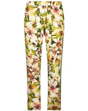 Liu Jo Floral-Print Pants - Yellow