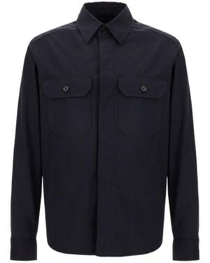 ZEGNA Long-Sleeved Shirt - Blue