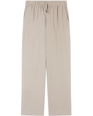 Emporio Armani Straight Beach Casual Trousers - White
