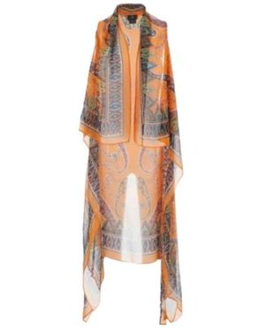 Etro Printed Gilet - Orange