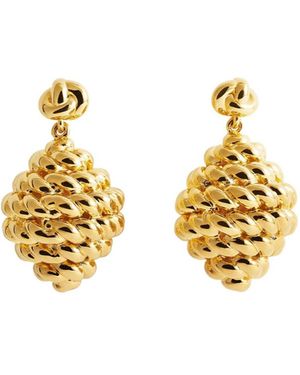 TOTEME Rope Drop Earrings - Metallic
