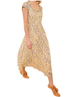 Ulla Johnson Calliope Silk Midi Dress - Natural