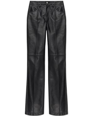 The Attico The Leather Pants - Gray