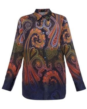 Etro Long-Sleeved Shirt - Purple