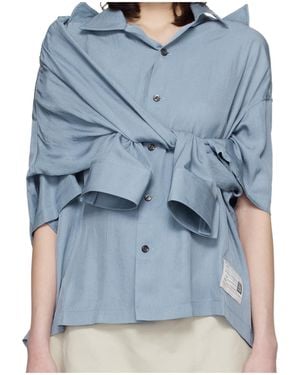 Maison Mihara Yasuhiro Oversized Shirt - Blue