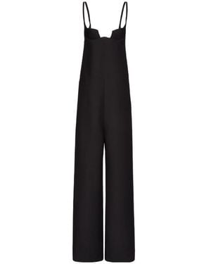 Valentino Cut-Out Detail Jumpsuit - Black