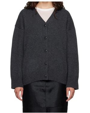 Loulou de Saison Button-Front Cardigan - Black