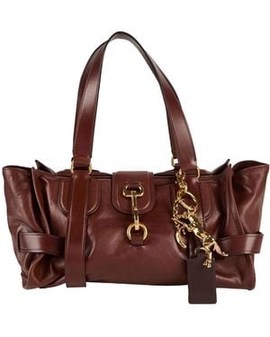 Chloé Tote Plain Handbags - Brown