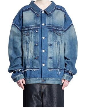 Junya Watanabe Long Sleeve Denim Jacket - Blue