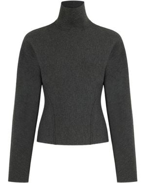 Alaïa Wool Cinched Jumper - Black