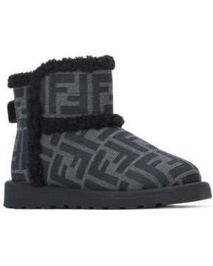 Fendi フェンディ キッズ アンクルブーツ - Black