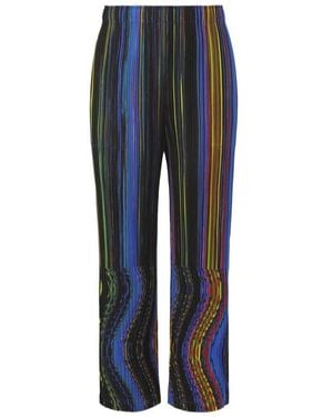 Pleats Please Issey Miyake Pleats Please Issey Miyake Wrap Elasticated Waistband Trousers - Blue
