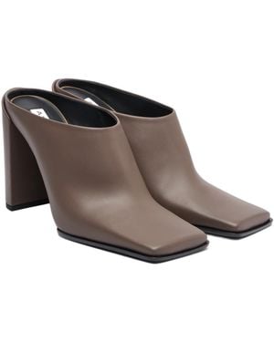 Alaïa Alaïa Square Mules - Brown