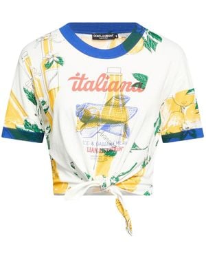 Dolce & Gabbana Colorful Short-Sleeved T-Shirt - Blue