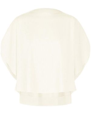 Pleats Please Issey Miyake Pleated Top - White