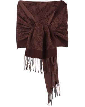 Etro Hooded Scarf - Brown