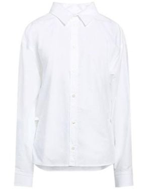 Balenciaga Solid Color Shirtsblouses - White