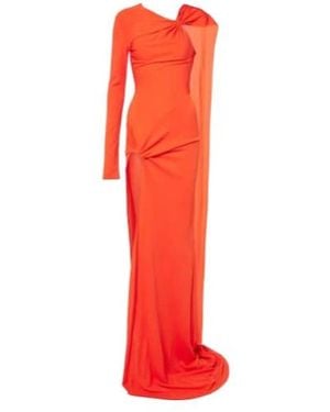 David Koma Asymmetric Gown - Red