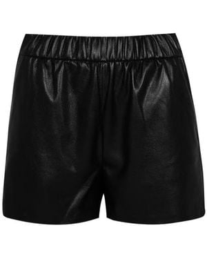 Anine Bing Elastic Waist Shorts - Black