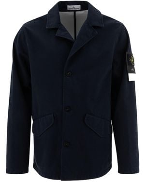 Stone Island Raso Gommato 3L Jacket - Blue