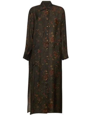 Uma Wang Long-Sleeved Dress - Multicolor