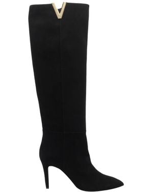 Via Roma 15 Pointed-Toe Boots - Black
