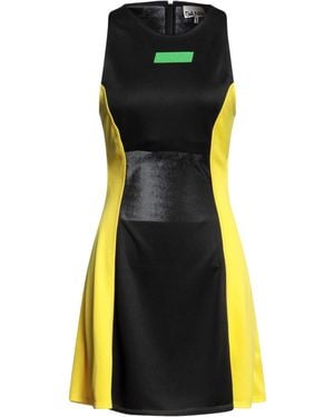 Ganni Sleeveless Two-Tone Dress - Black