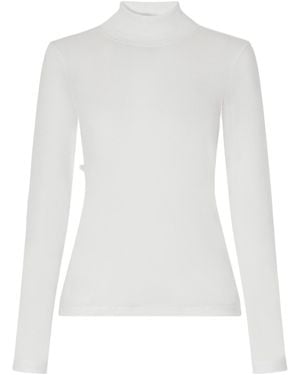Flore Flore Cotton Turtleneck T-Shirt - White