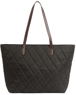 Barbour Solid Color Shoulder Bag - Black
