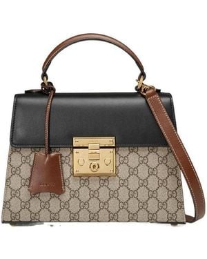 Gucci Padlock Gg Supreme Top Handle Bag - Multicolor