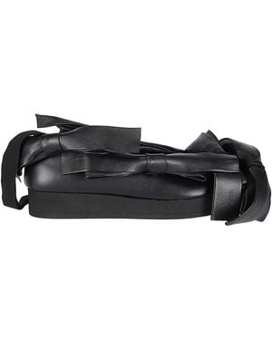 Comme des Garçons Comme Des Garçons Phileo Bow Strap Flat Shoes - Black