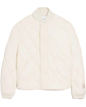 Ami Paris Crinkled Padded Jacket - Natural