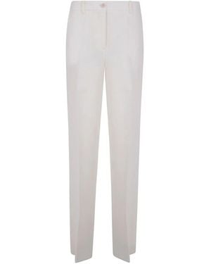 P.A.R.O.S.H. Straight Leg Trousers - White