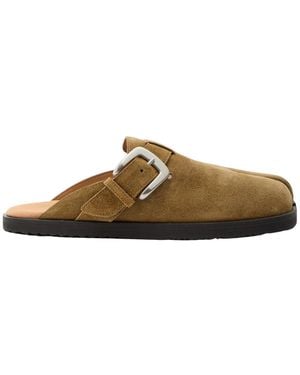Maison Margiela Suede Mules - Brown