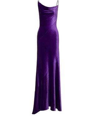 Philosophy Di Lorenzo Serafini Draped Sleeveless Dress - Purple