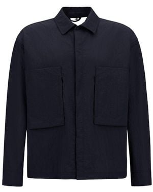 Herno Laminar Boxy Zip-Pocket Jacket - Blue