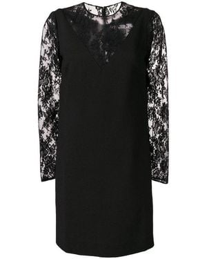 Givenchy Mini Floral Lace Dress - Black