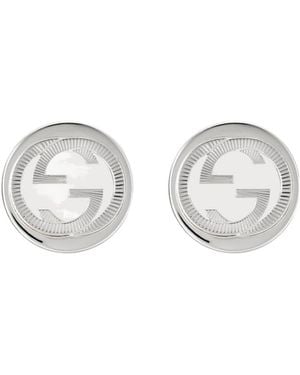 Gucci Interlocking Earrings - White