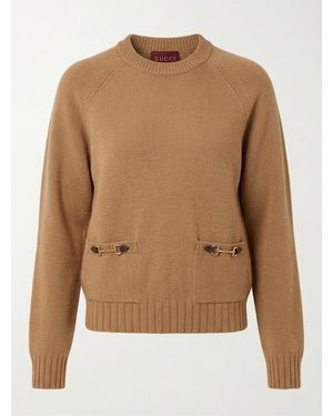Gucci Long-Sleeved Jumper - Brown