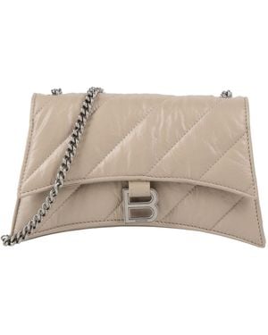 Balenciaga Solid Across-Body Bags - Natural