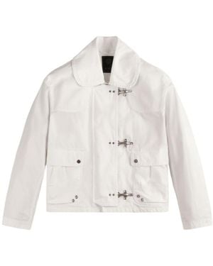 Fay Toggle Fastening Jacket - White