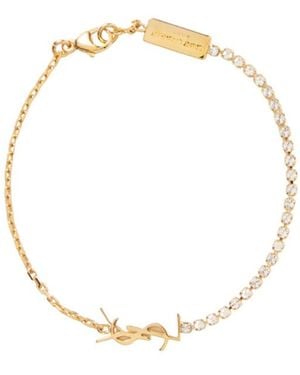 Saint Laurent Cassandre Charm Bracelet - Metallic