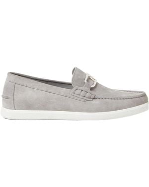 Fendi O'Lock Loafers - Grey