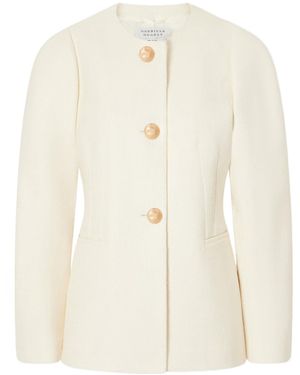 Gabriela Hearst Daelan Single-Breasted Jacket - White