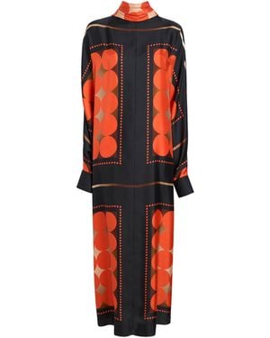 KHAITE Lexi Multi-colour Dress - Red