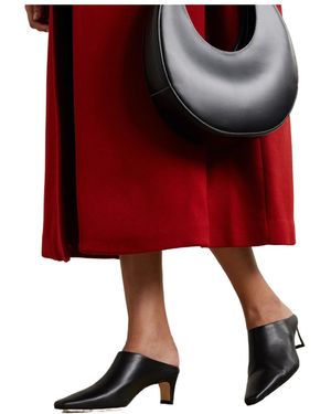 STAUD Leather Mules - Red