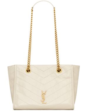 Saint Laurent Niki Shoulder Bag - Natural