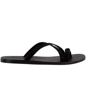 Tom Ford Criss-Cross Flat Sandals - Black